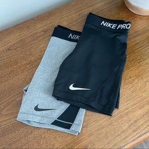 🚫 SOLD 🚫 Bundle Grey and Black Nike Pro Athletic Shorts